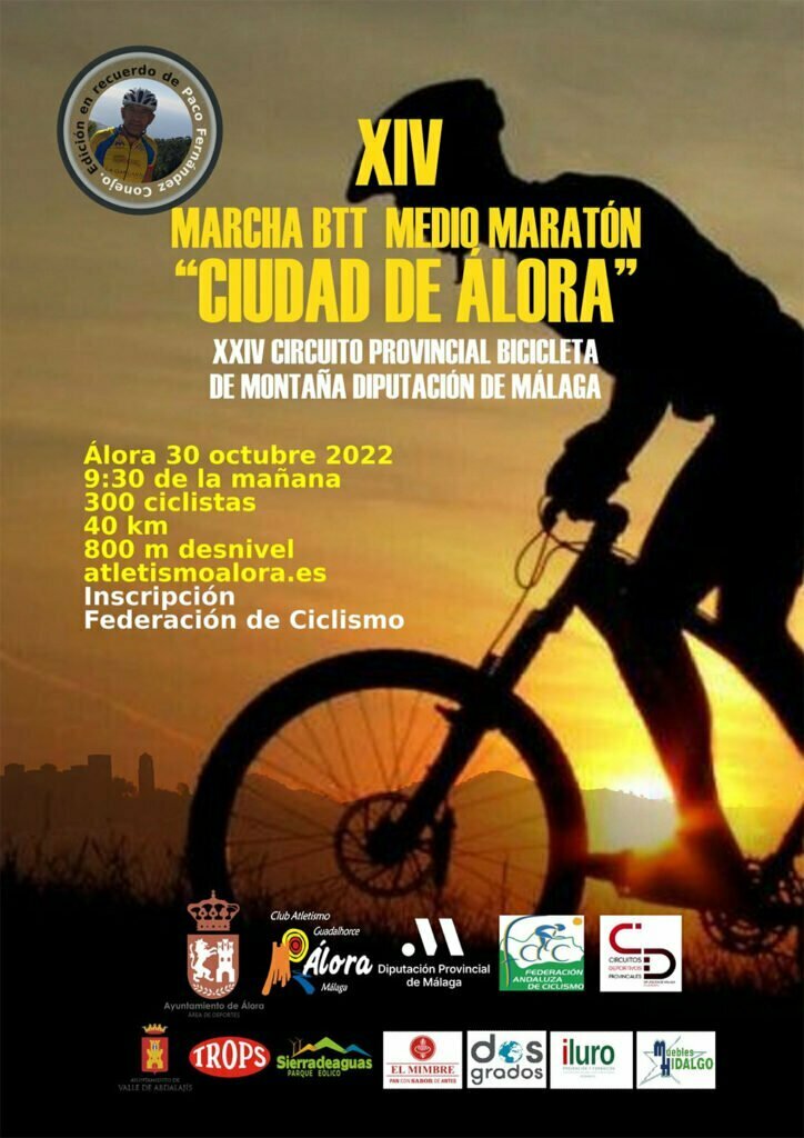 Cartel Marcha BTT Ciudad de Álora 2022