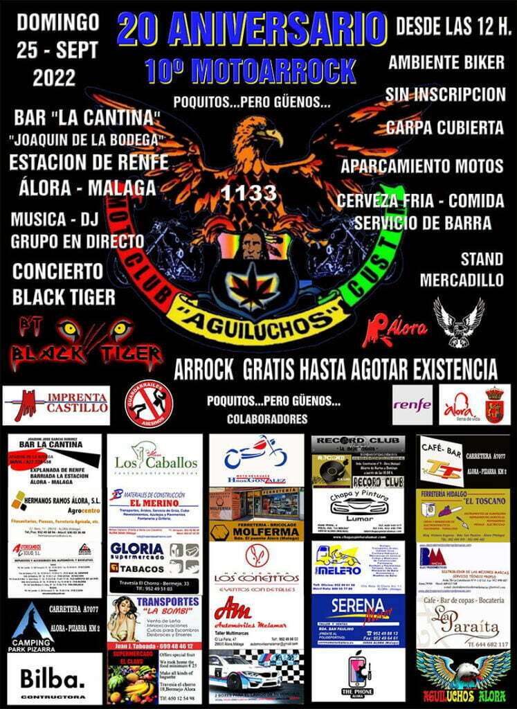 X MotoArrock Aguiluchos Álora