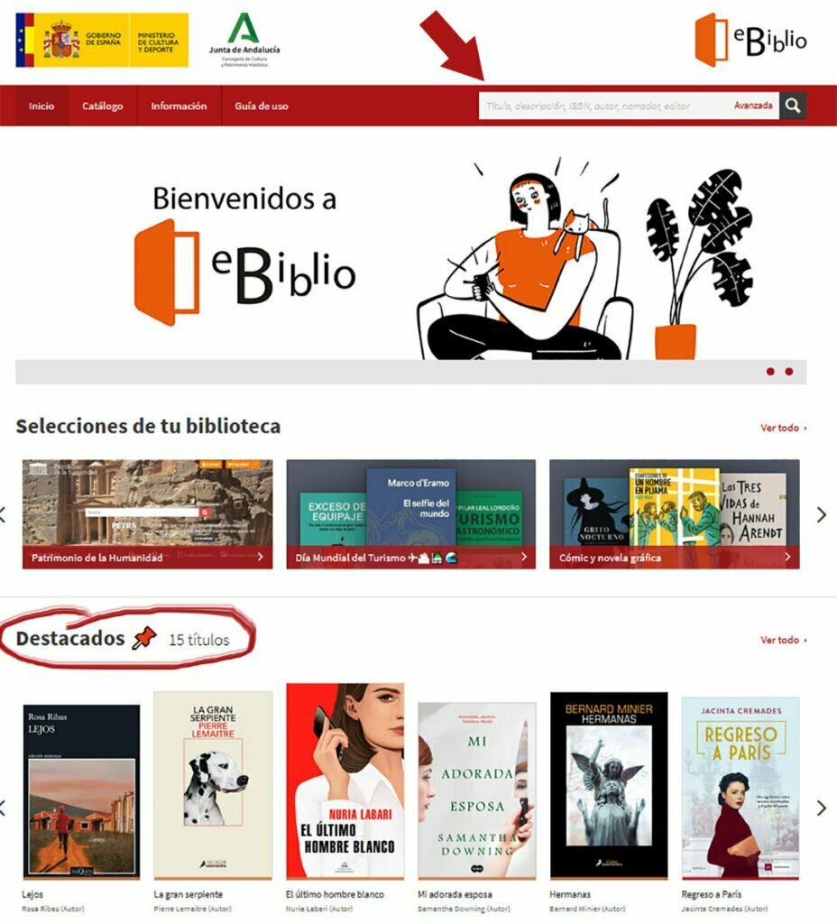prestamos de libros digitales en Andalucía