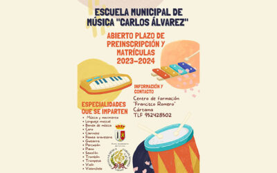 Preinscripción y renovación de matrícula para el en la Escuela Municipal de Música “Carlos Álvarez”