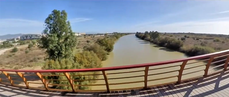 puente de la pasarela del Guadalhorce