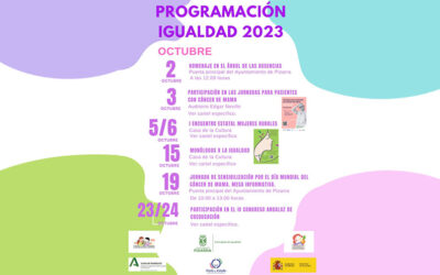 Actividades de igualdad para el mes de octubre en Pizarra