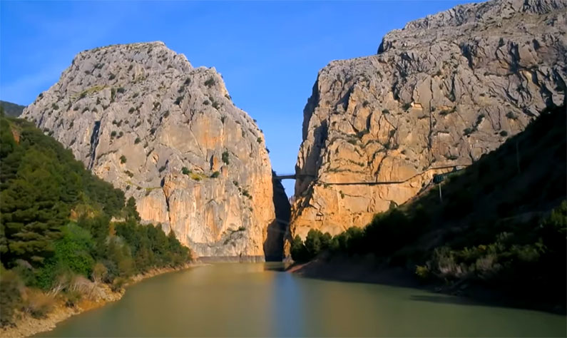 embalse del Guadalhorce y Caminito del Rey